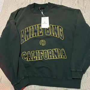 Anine Bing - California sweatshirt- dark green distressed look